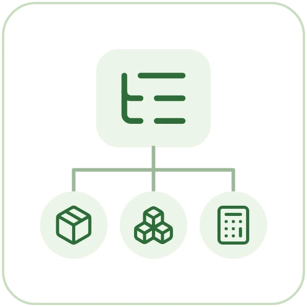 A bill of materials building a kit and its cost