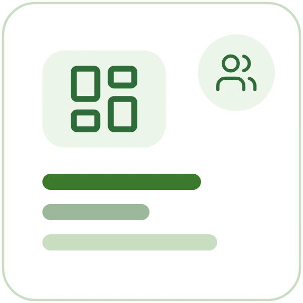 A dashboard beside a team
