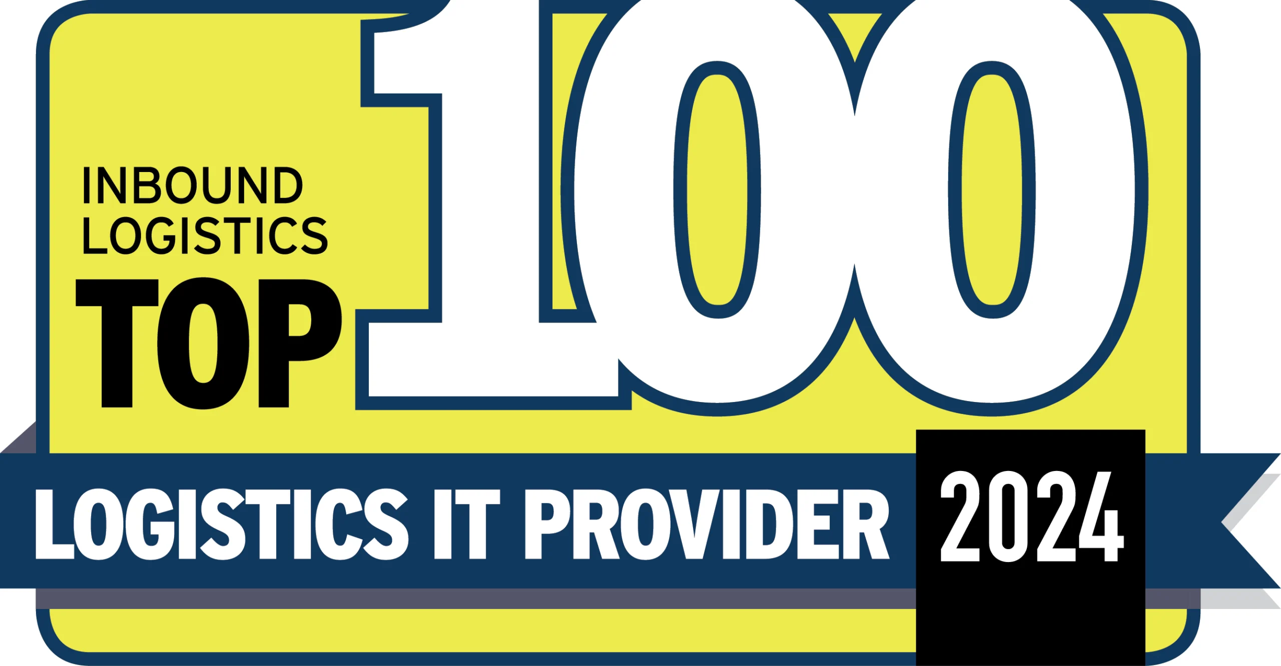 Inbound Logistics Top 100 Logistics IT Provider 2024 award badge logo