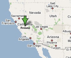 Fresno_California_Mappa