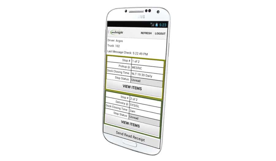 New Mobile Application for Freight Management