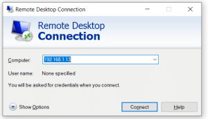 Remote Desktop connection