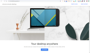 Chrome remote desktop