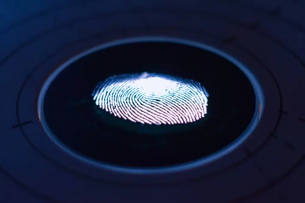 digital scan of a finger print