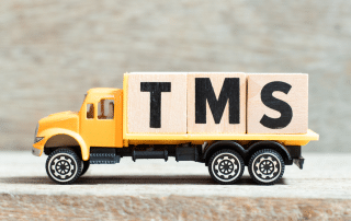 Truck with TMS words