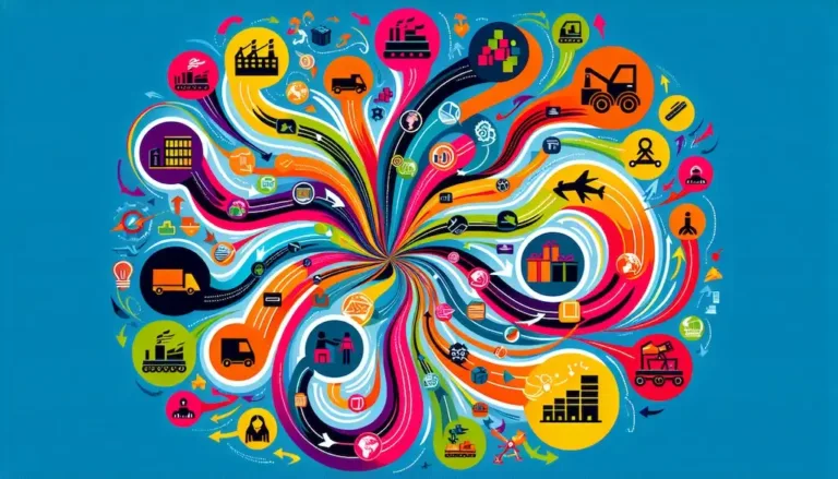 supply chain management illustration