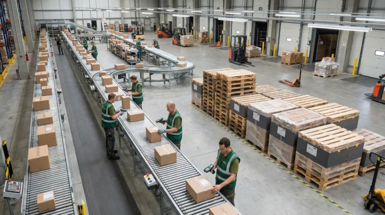 Warehouse receiving dock with 3pl services