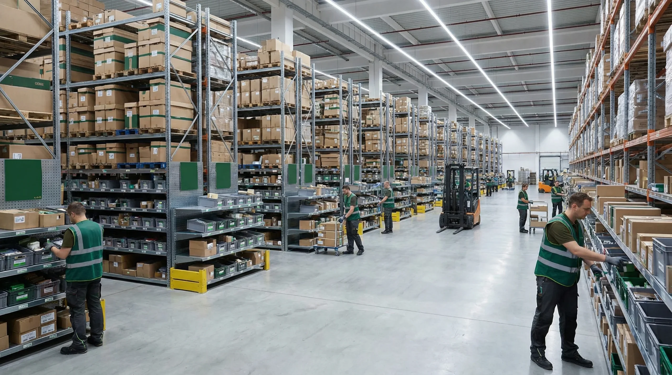 Warehouse interior showcasing 3PL software solutions