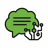 a thought bubble with interconnecting lines